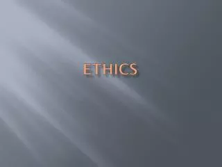 ethics