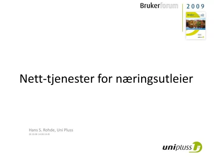 nett tjenester for n ringsutleier