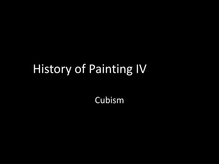 history of painting iv
