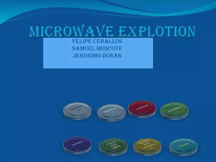 microwave explotion