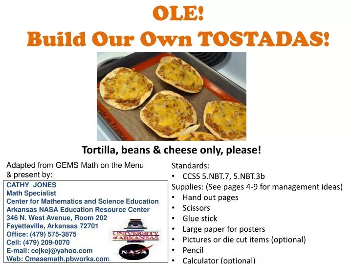 ole build our own tostadas