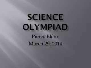 Science Olympiad