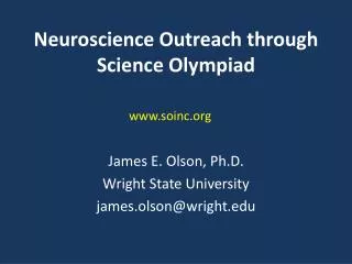 Neuroscience Outreach through Science Olympiad
