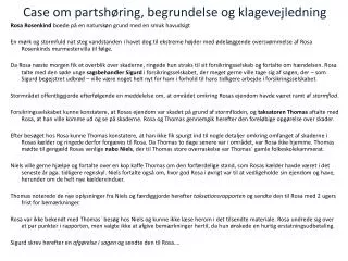 case om partsh ring begrundelse og klagevejledning