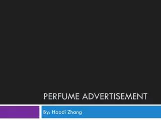 Perfume Advertisement