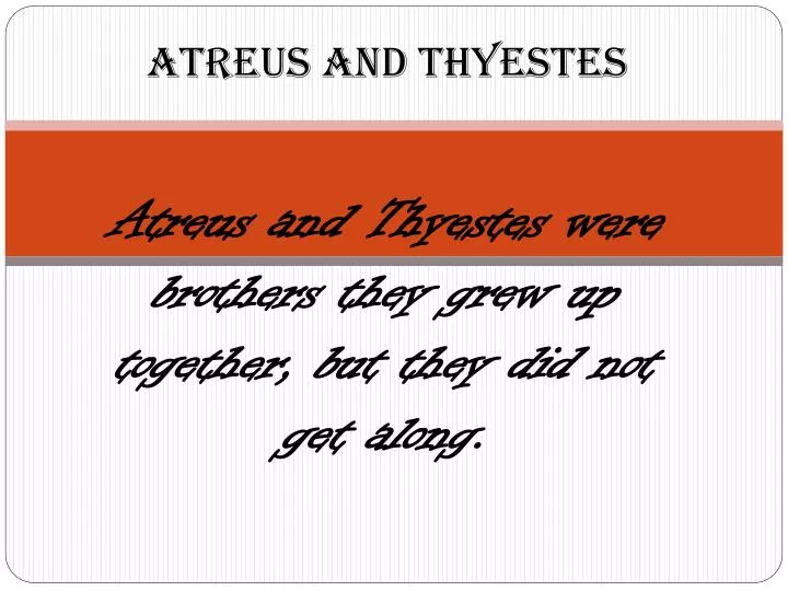 atreus and thyestes
