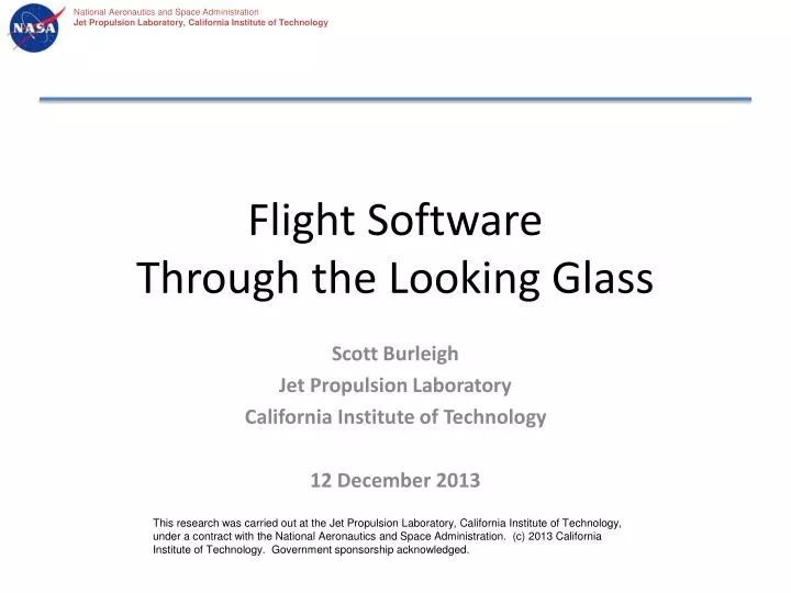 flight software through the looking glass