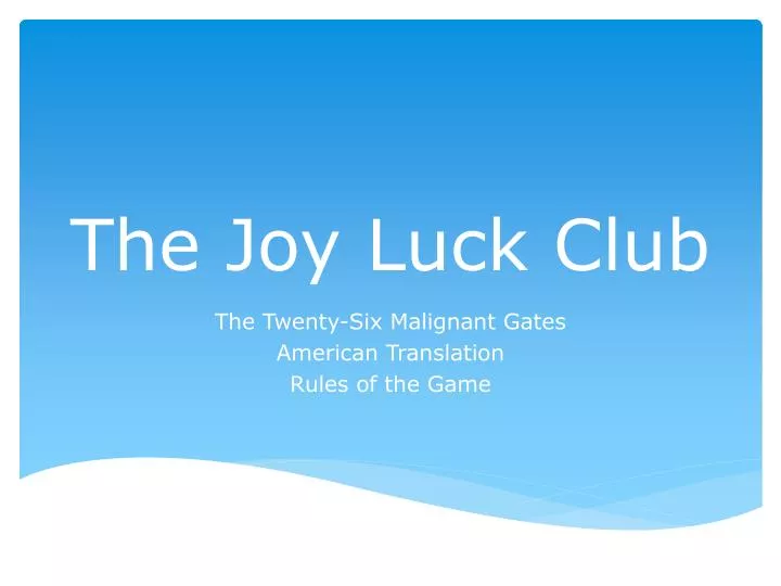 the joy luck club