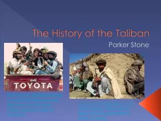 The History of the Taliban