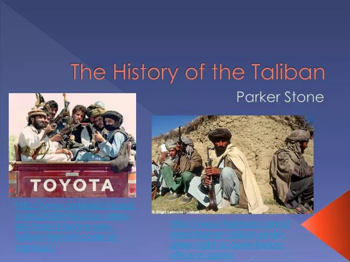 the history of the taliban