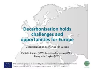 Decarbonisation holds challenges and opportunities for Europe