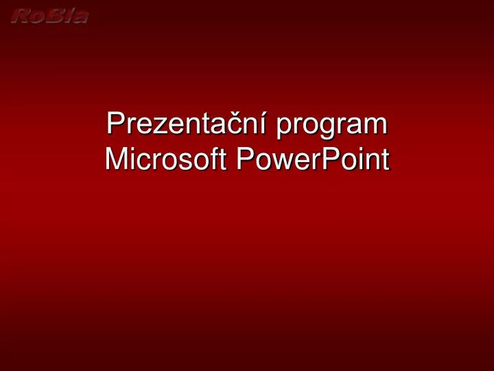 prezenta n program microsoft powerpoint