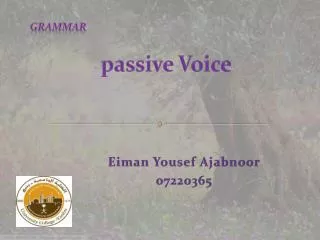 passive Voice