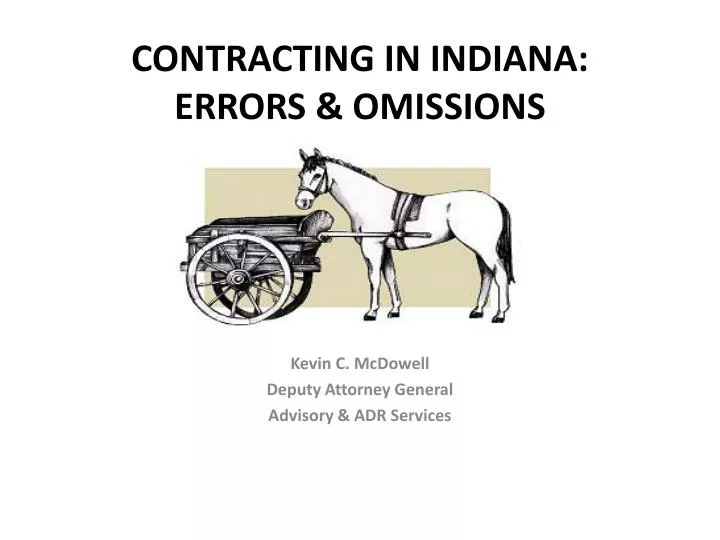 contracting in indiana errors omissions