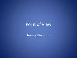 Point of View