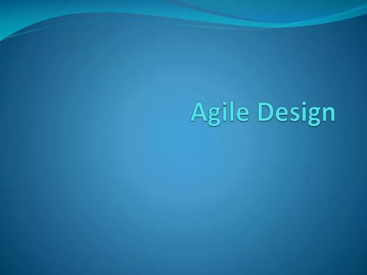 agile design