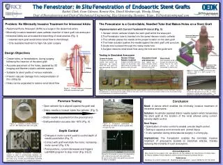 The Fenestrator : In Situ Fenestration of Endoaortic Stent Grafts