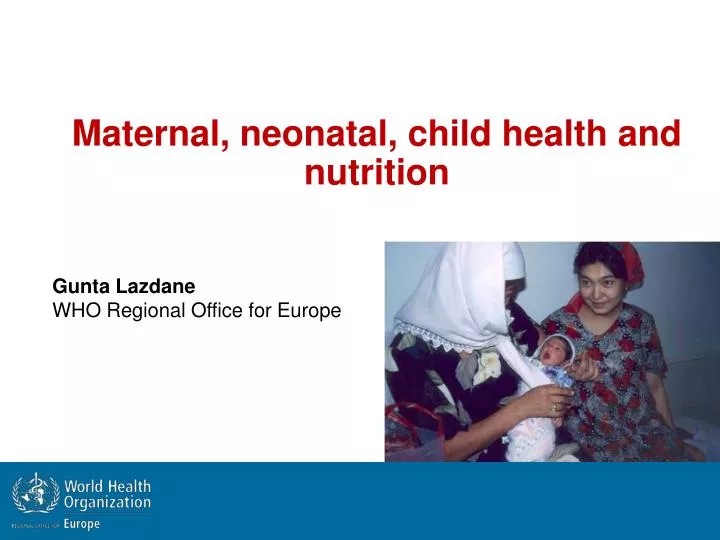 maternal neonatal child health and nutrition