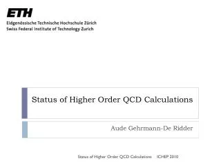 Status of Higher Order QCD Calculations