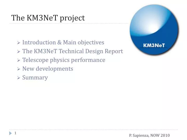 the km3net project