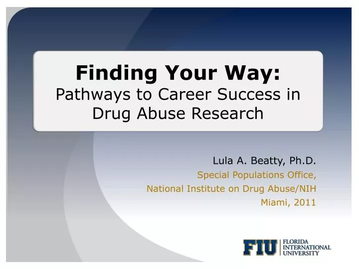 lula a beatty ph d special populations office national institute on drug abuse nih miami 2011