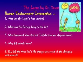 the lorax by dr seuss