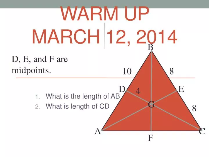 warm up march 12 2014