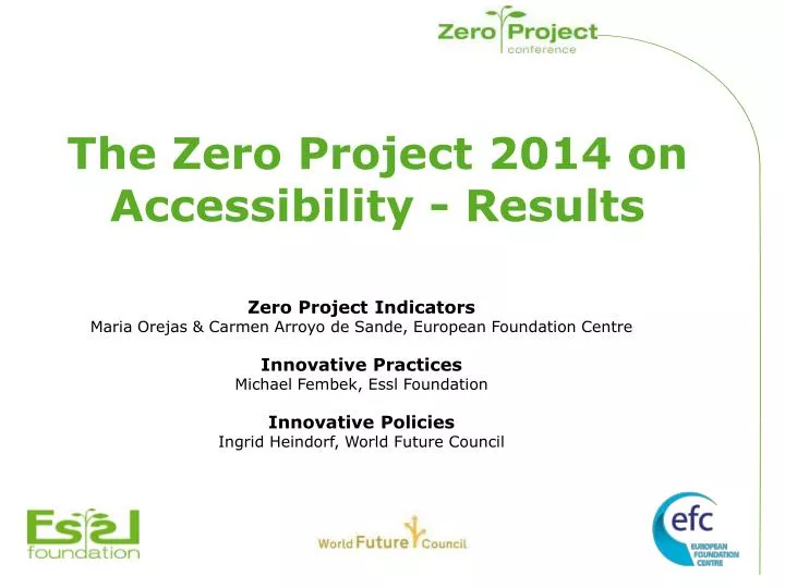 the zero project 2014 on accessibility results