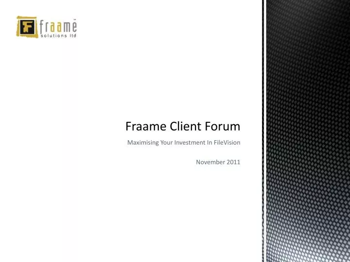 fraame client forum