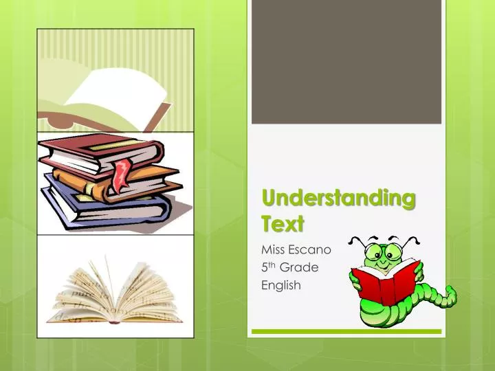 understanding text