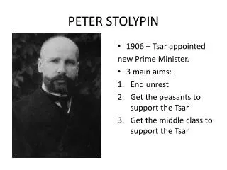 PETER STOLYPIN