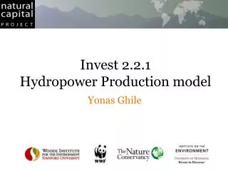 Invest 2.2.1 Hydropower Production model