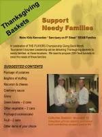 Help Prepare Thanksgiving Baskets for Needy Families in Our Community - slide 1