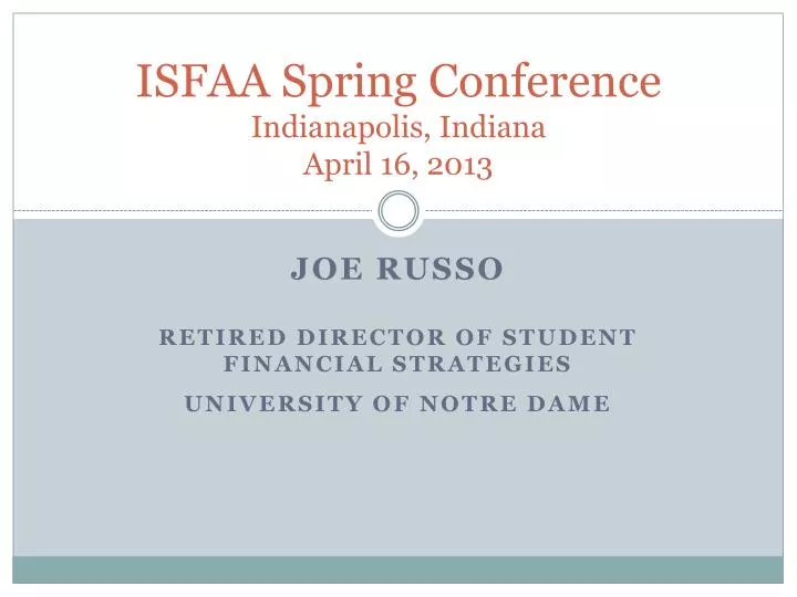 isfaa spring conference indianapolis indiana april 16 2013