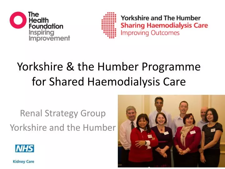 yorkshire the humber programme for shared haemodialysis care
