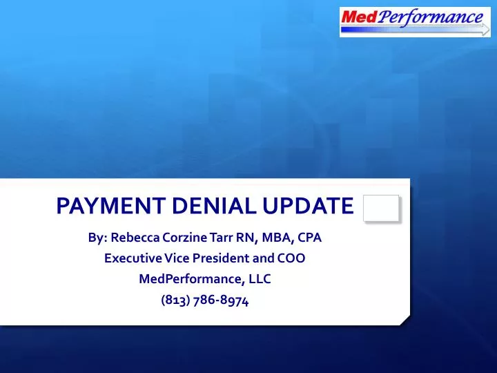 payment denial update