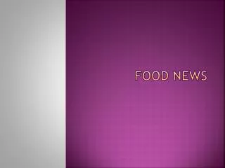 Food news