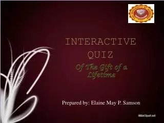 INTERACTIVE QUIZ