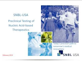 SNBL-USA Preclinical Testing of Nucleic Acid-based Therapeutics