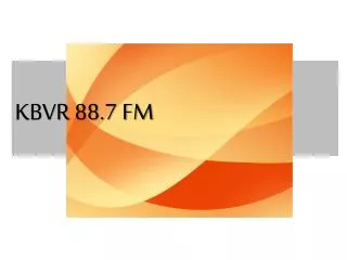 KBVR 88.7 FM