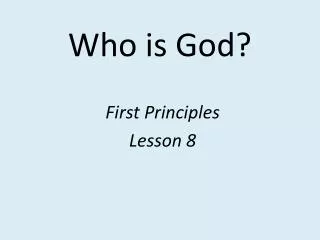 who is god
