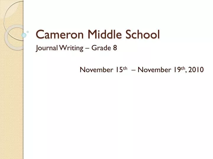 cameron middle school