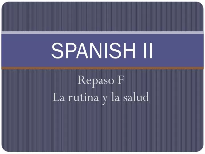 spanish ii