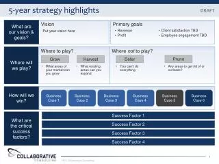 5-year strategy h ighlights