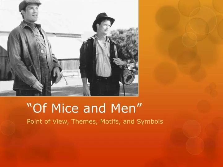 of mice and men