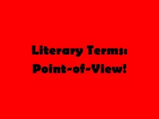 literary terms