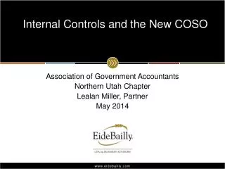 Internal Controls and the New COSO