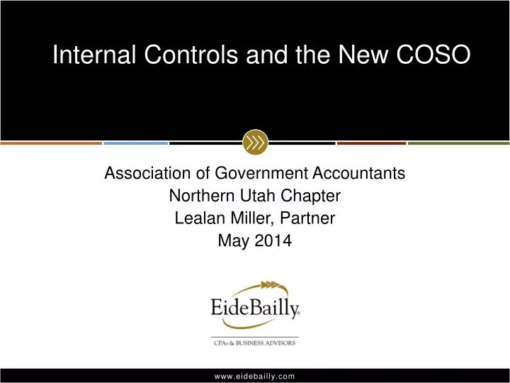 internal controls and the new coso