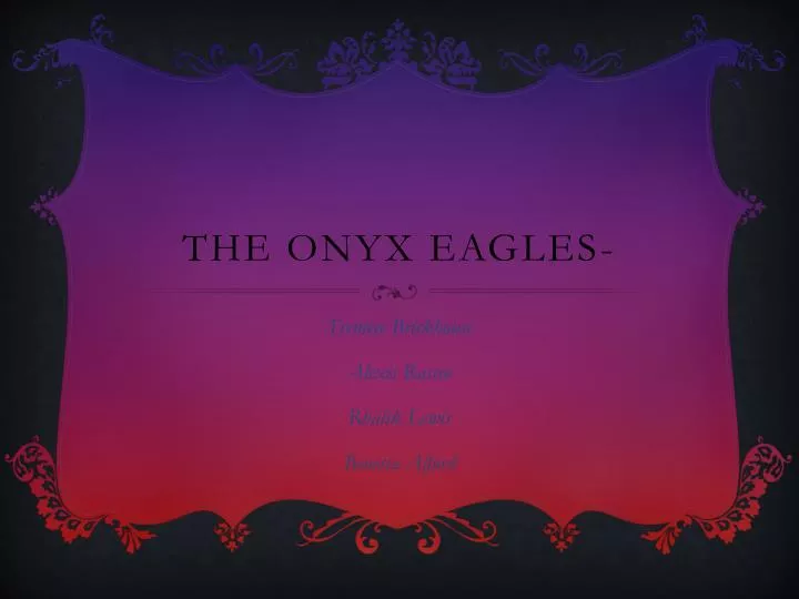 the onyx eagles
