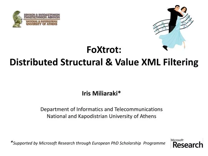 foxtrot distributed structural value xml filtering